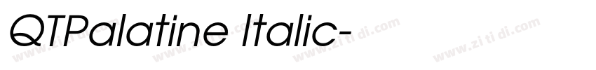 QTPalatine Italic字体转换